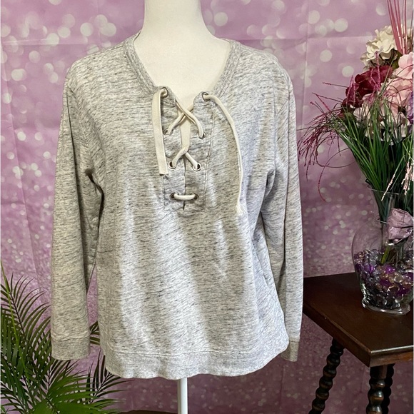 H&M tunic top, lace front, long sleeve - Picture 4 of 11